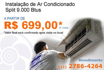 Preço de Instalação de Ar Condicionado