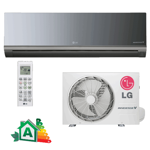 Ar Condicionado Split Hi Wall Libero Art Cool Inverter V LG 24000 Btus Quente e Frio 220v AS-W242CRG2